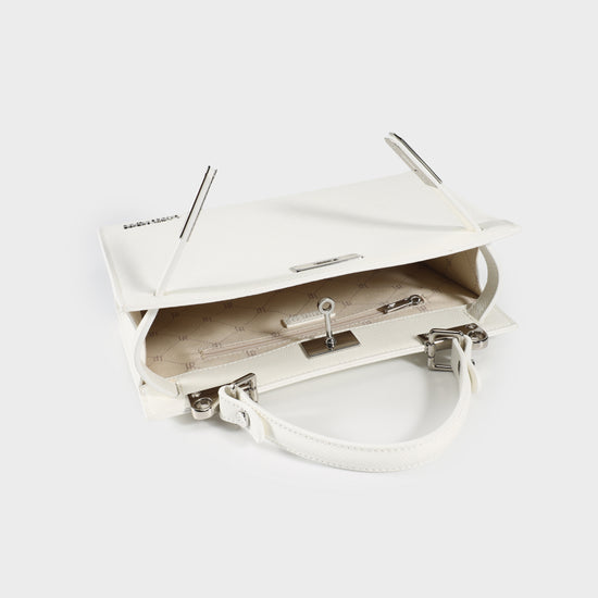 Borsa a mano PARIS SMALL- ARTIC WHITE