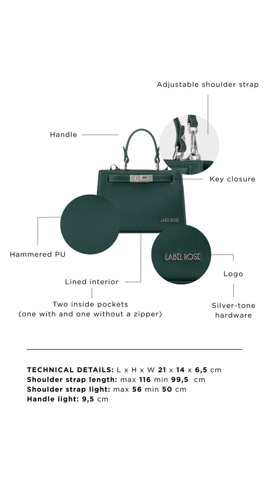 Borsa a mano PARIS MINI - EMERALD NIGHT