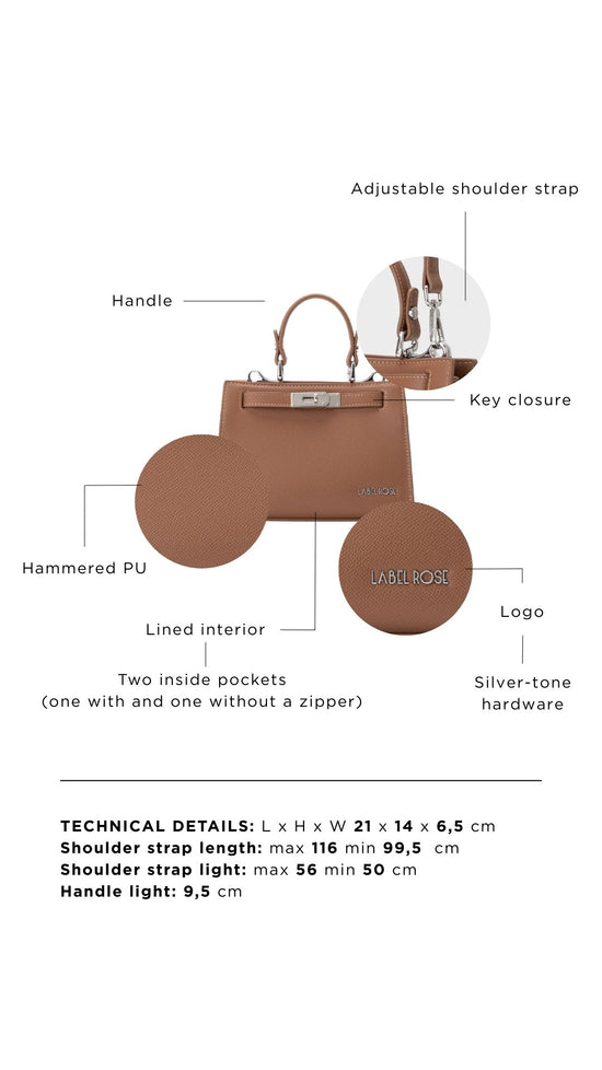 Borsa a mano PARIS MINI - MOCHA MIST