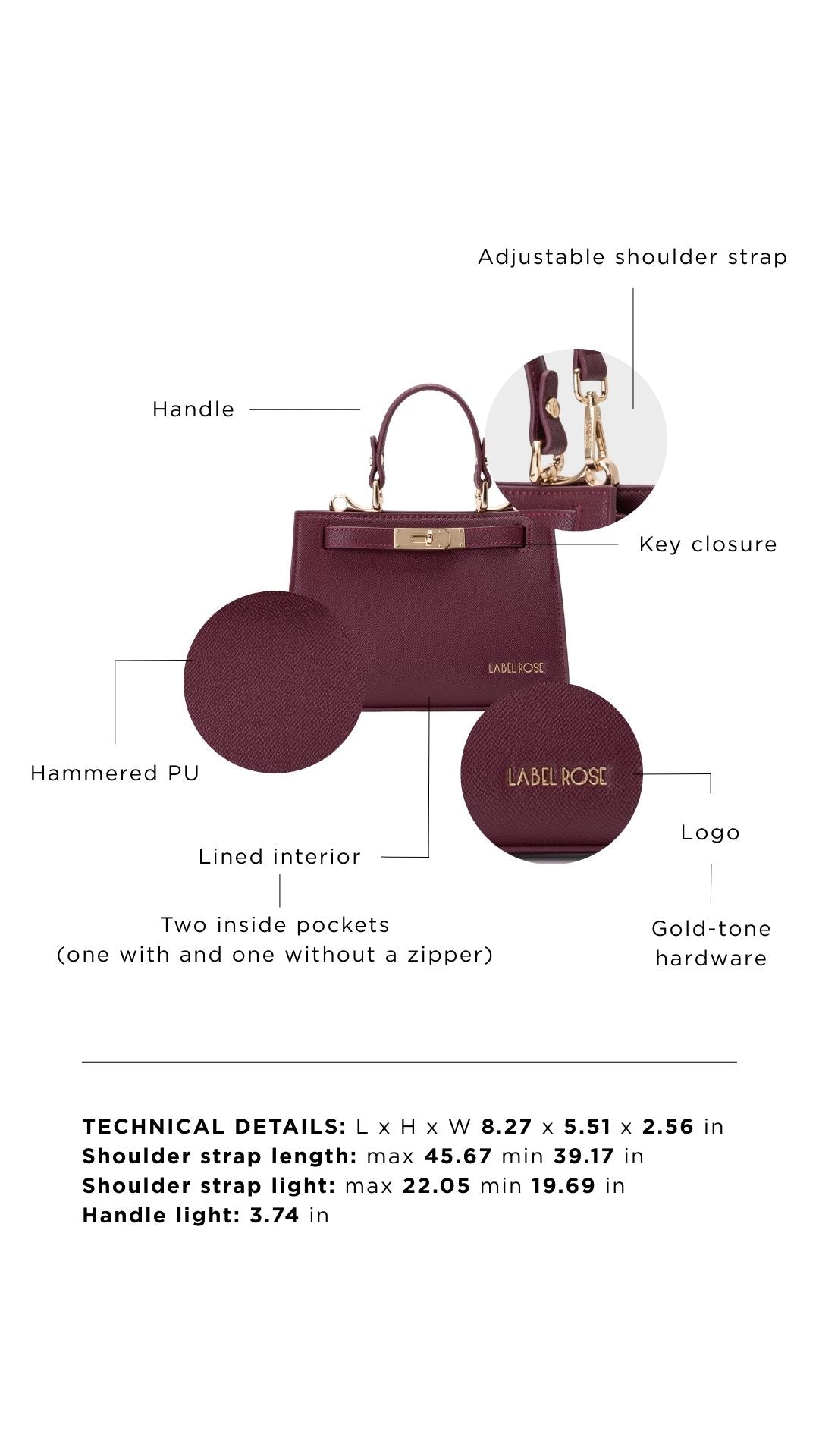 Borsa a mano PARIS MINI - GRAPE ESSENCE