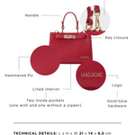 PARIS MINI Handbag - FLAME ROUGE
