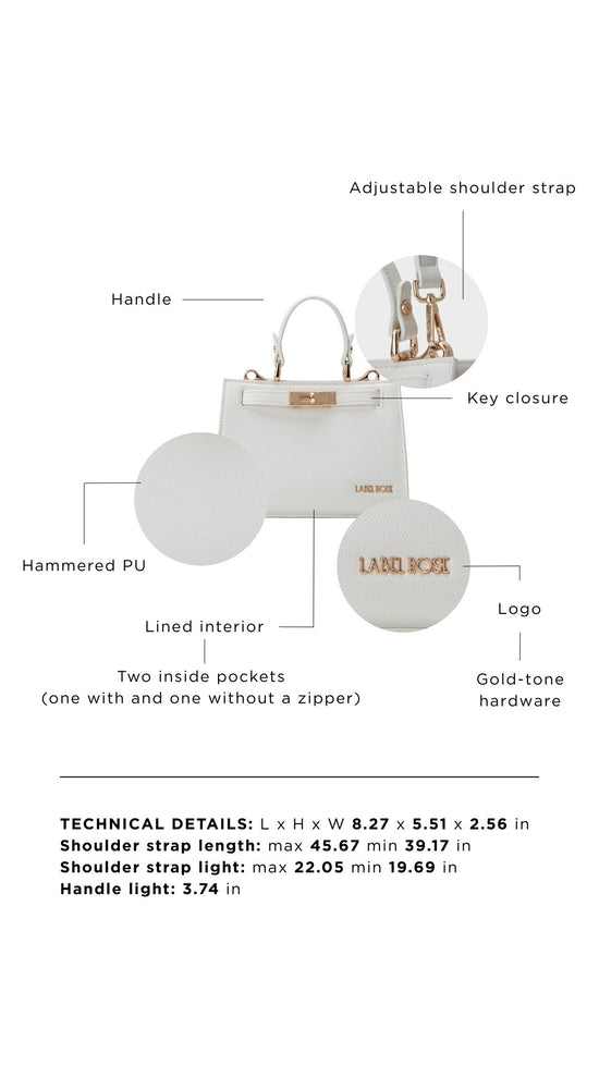 Borsa a mano PARIS MINI - SNOW PEARL