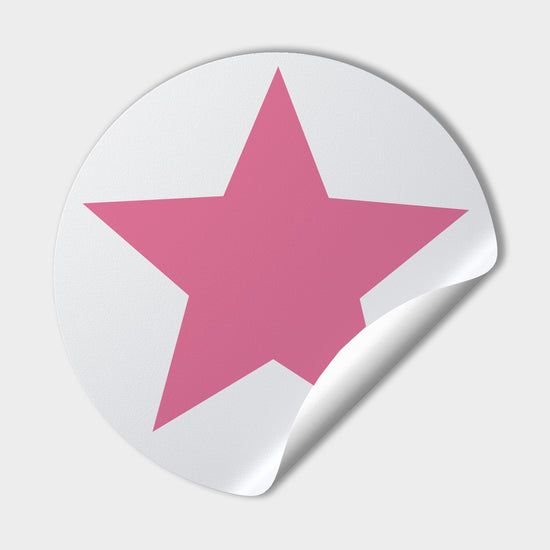Pegatina de estrella dorada