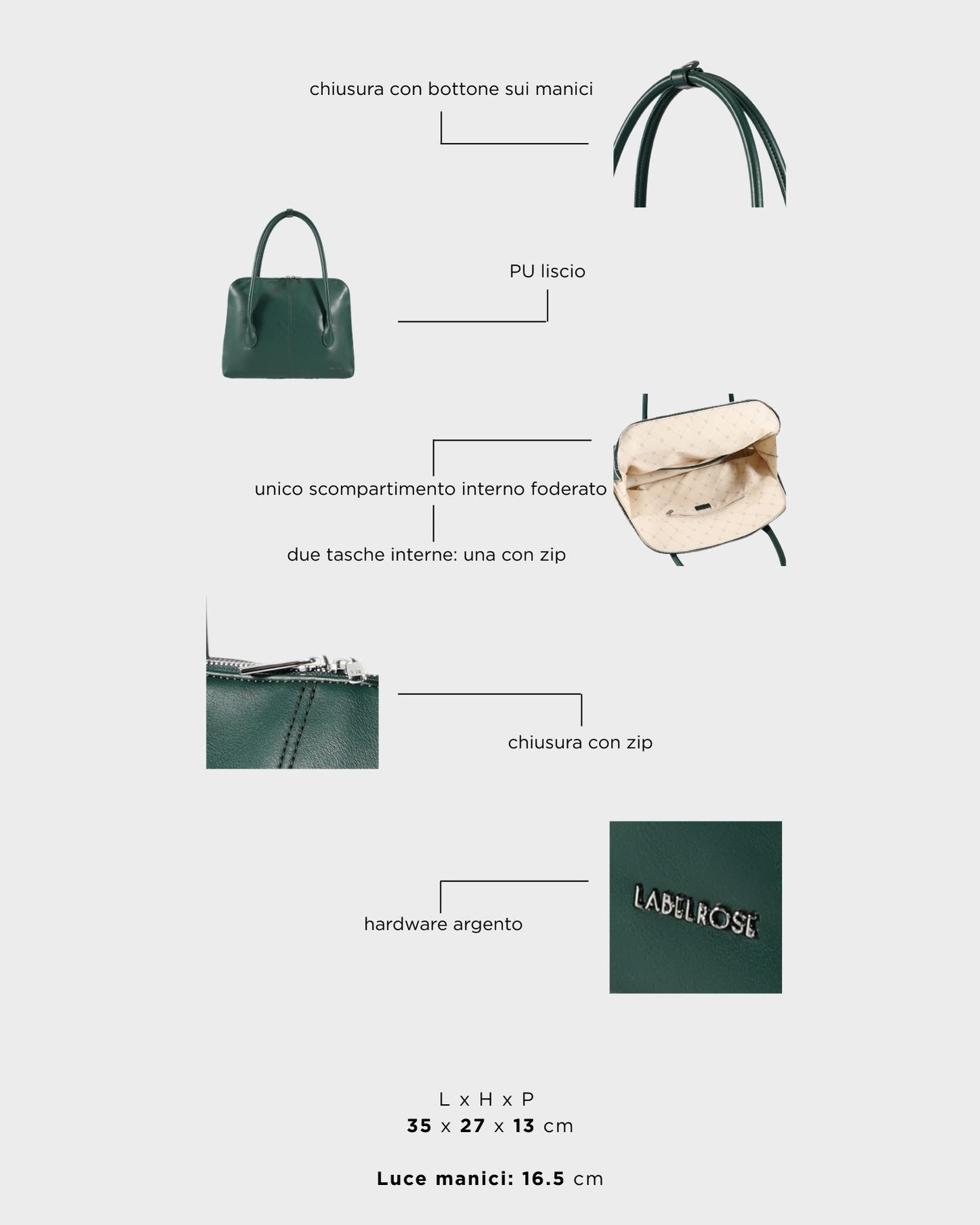 Borsa a spalla MELROSE - PINEWOOD