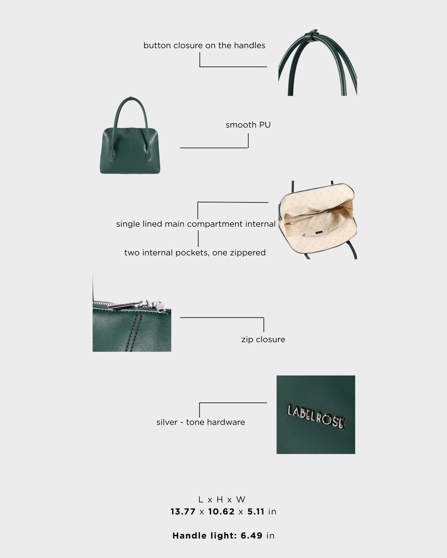 Borsa a spalla MELROSE - PINEWOOD