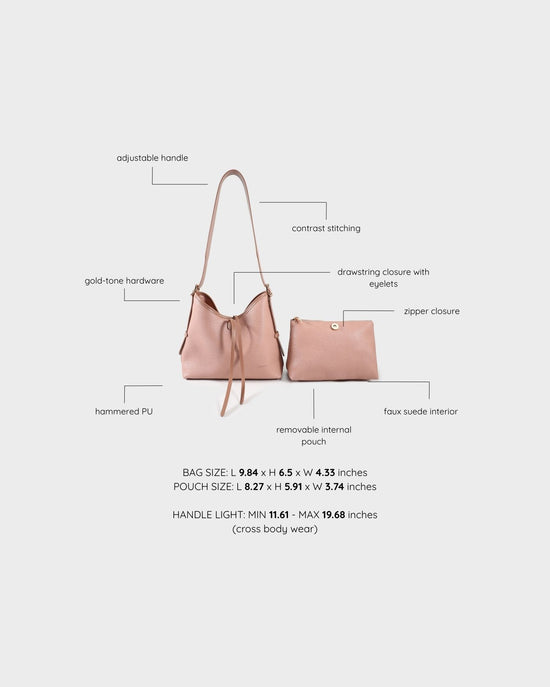 Borsa a spalla BROOKE - PINK