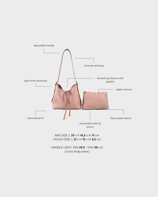 Borsa a spalla BROOKE - PINK