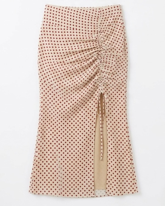 Gonna longuette KATE - POIS ROSSO