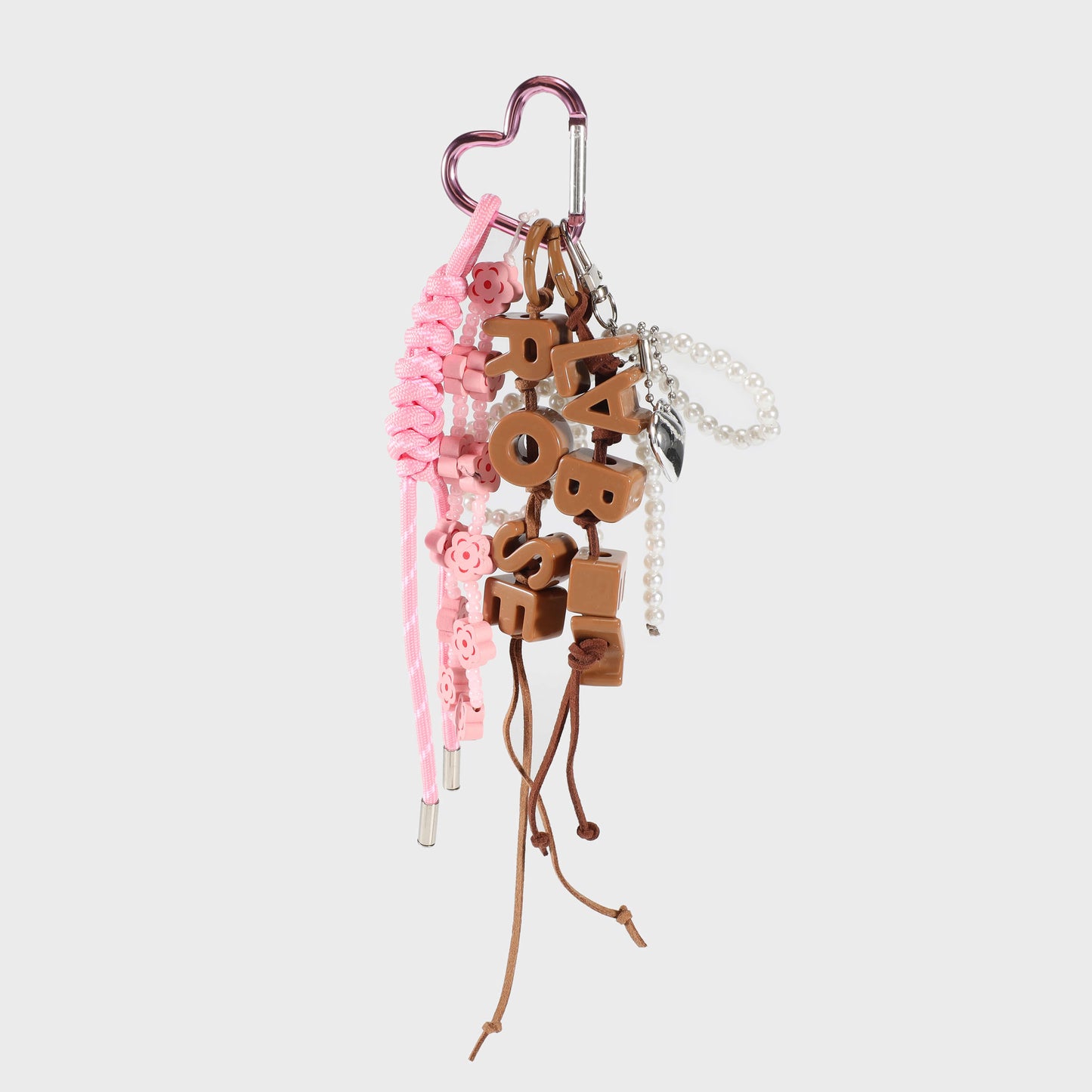 Portachiavi LABEL ROSE BROWN