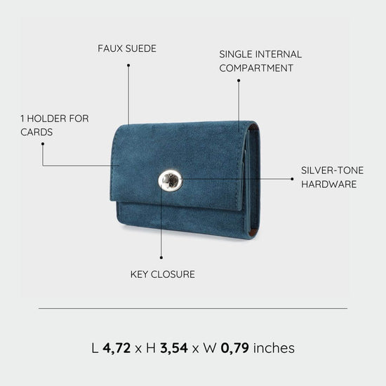 Portafoglio ALTHEA WALLET - PETROL BLUE