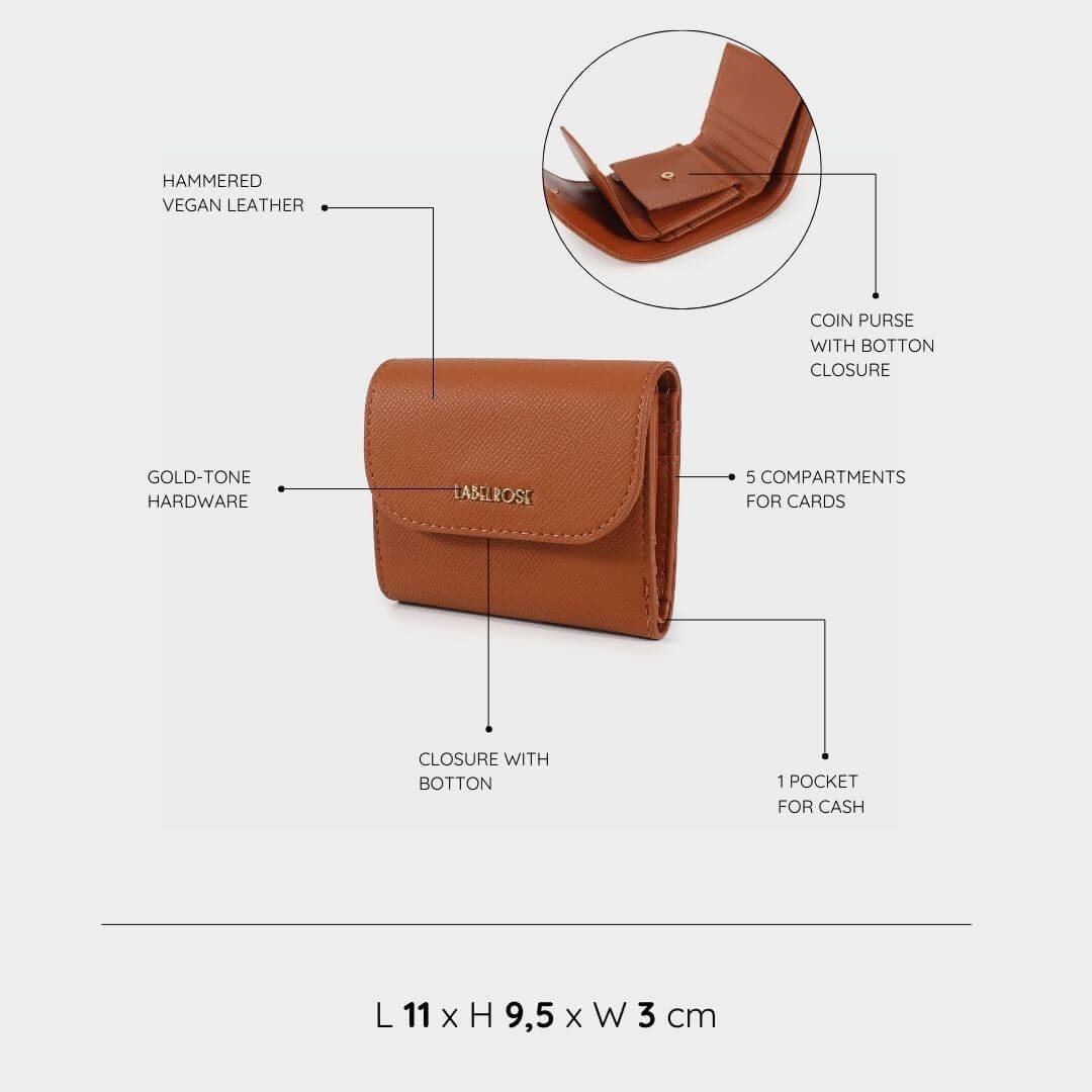 GRACE LONG WALLET - LIGHT BROWN