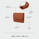 GRACE LONG WALLET - LIGHT BROWN