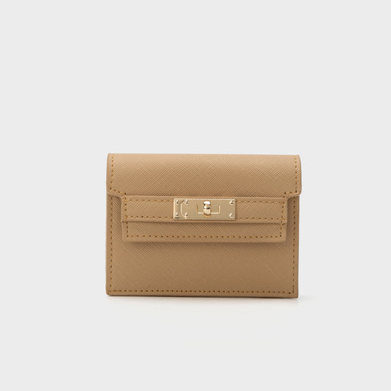 Portafoglio in similpelle EVELIN WALLET - BEIGE