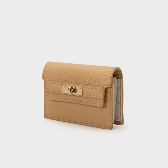 Portafoglio in similpelle EVELIN WALLET - BEIGE