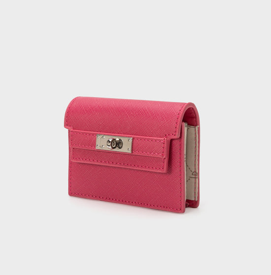 Portafoglio in similpelle EVELIN WALLET - FUXIA