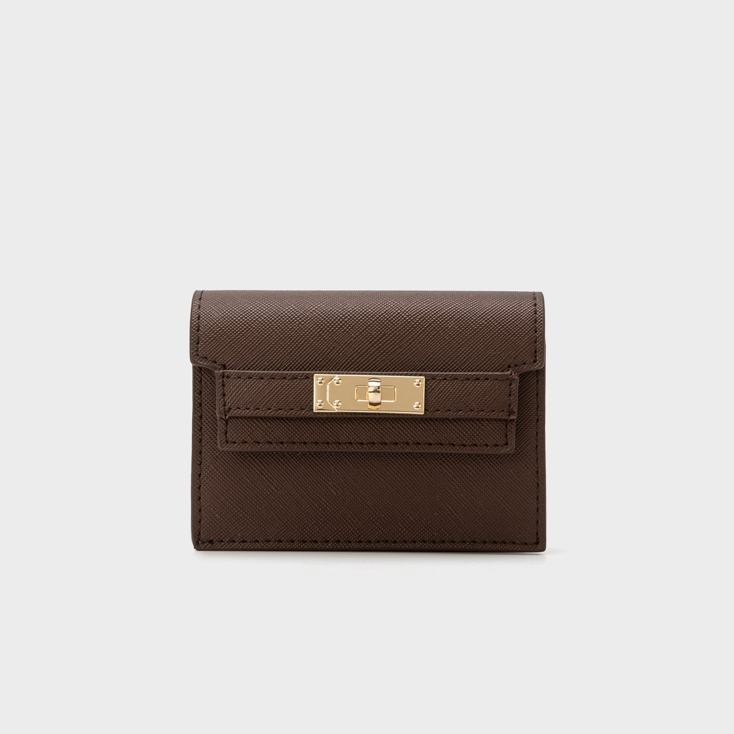 EVELIN WALLET Faux Leather Wallet - BROWN