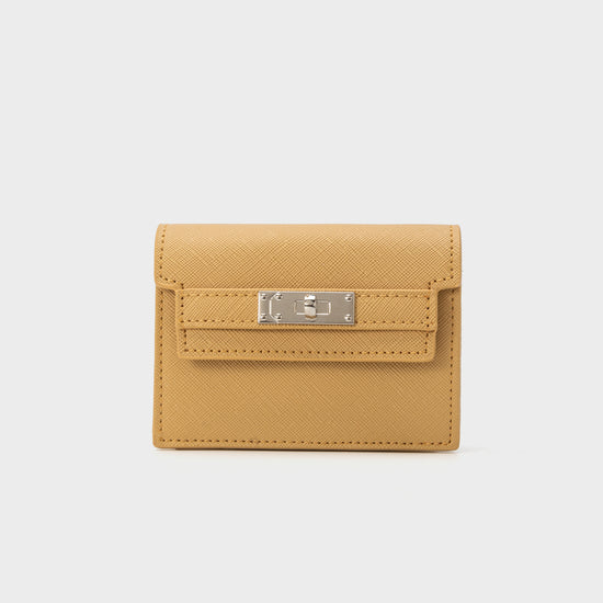 EVELIN WALLET Faux Leather Wallet - MUSTARD