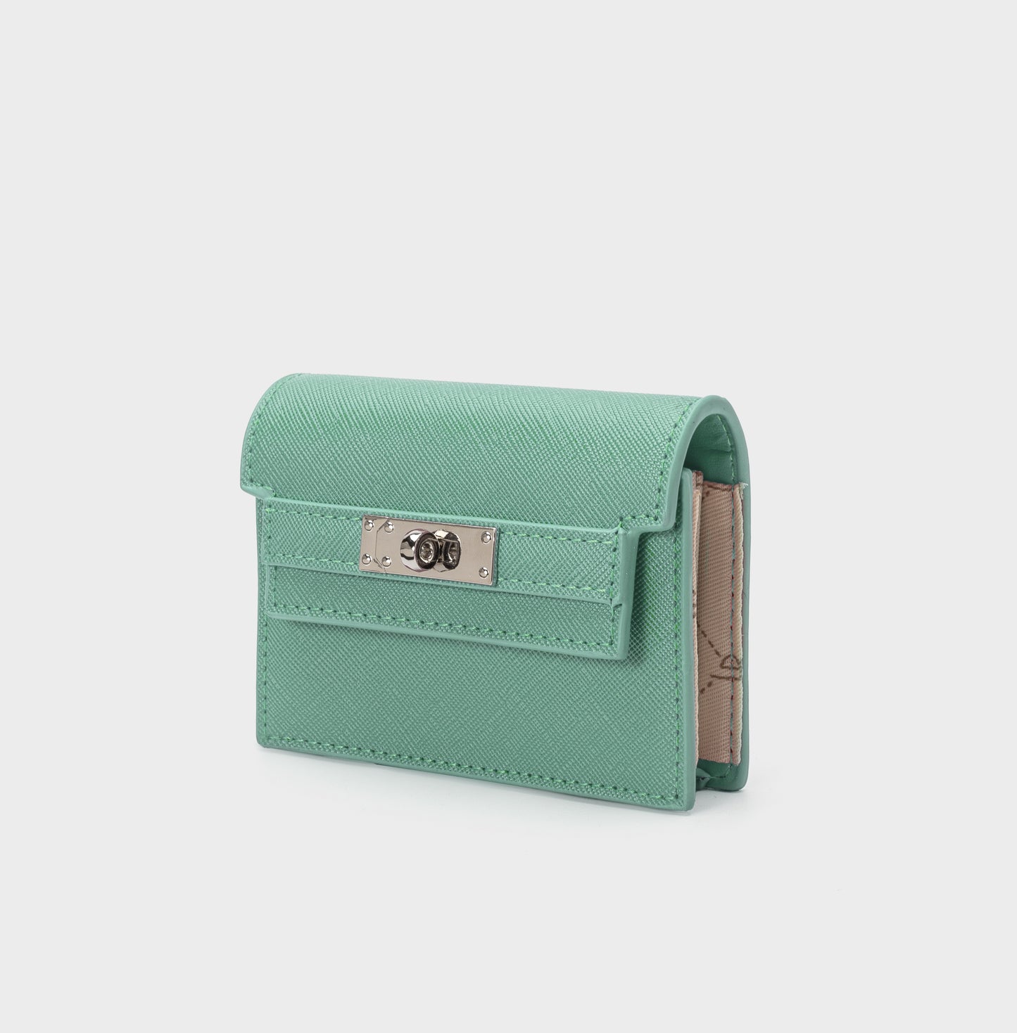 Portafoglio in similpelle EVELIN WALLET - VERDE ACQUA