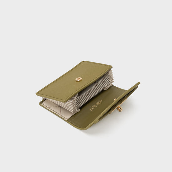 Portafoglio in similpelle EVELIN WALLET - VERDE