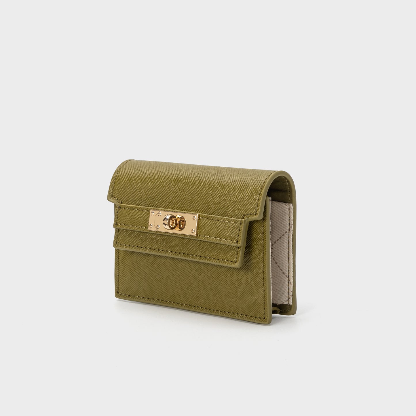 EVELIN WALLET Faux Leather Wallet - GREEN