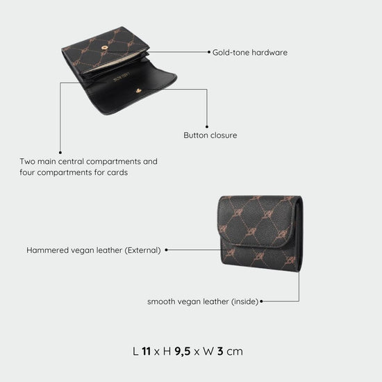 Portafoglio NELLY WALLET - NERO