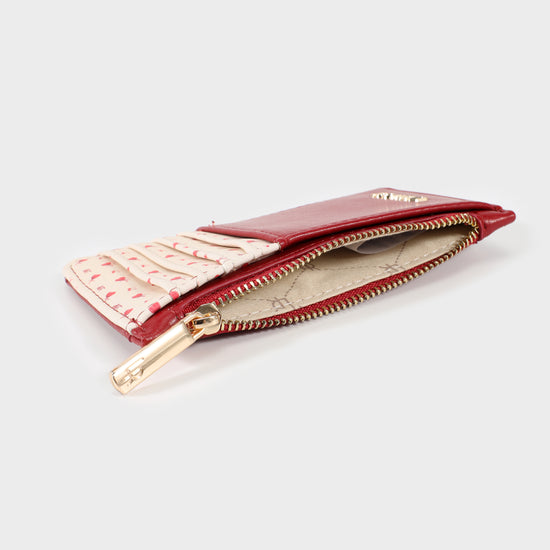 Portafoglio CUPID CARD WALLET - ROSSO SCURO