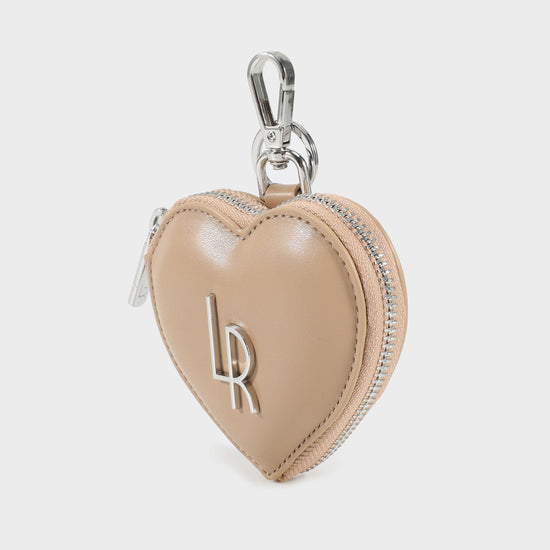 CUPID HEART WALLET coin purse - BEIGE