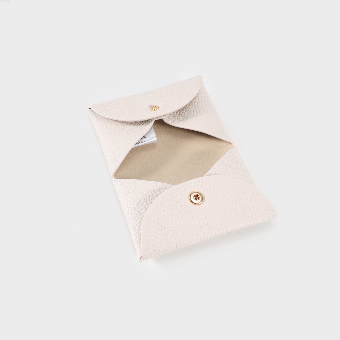CARTERA DE BOLSILLO JENNY CARD - CREMA