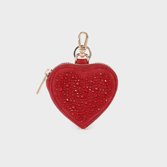 PAIGE HEART WALLET STRASS IN LOVE - GOLD coin purse