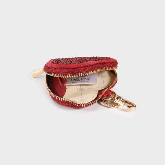 PAIGE HEART WALLET STRASS IN LOVE - GOLD coin purse