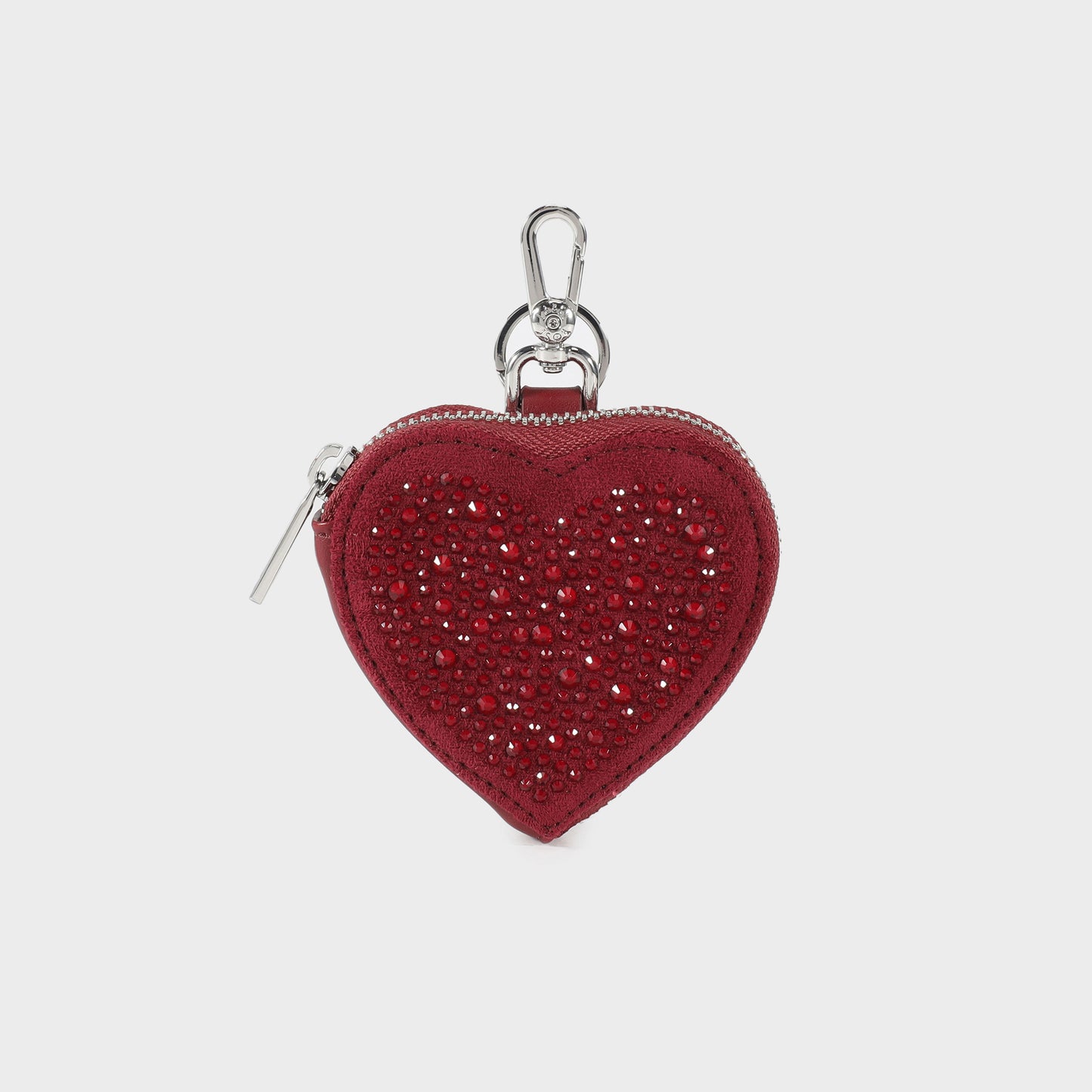 Portamonete  PARIS HEART WALLET STRASS IN LOVE  -  SILVER