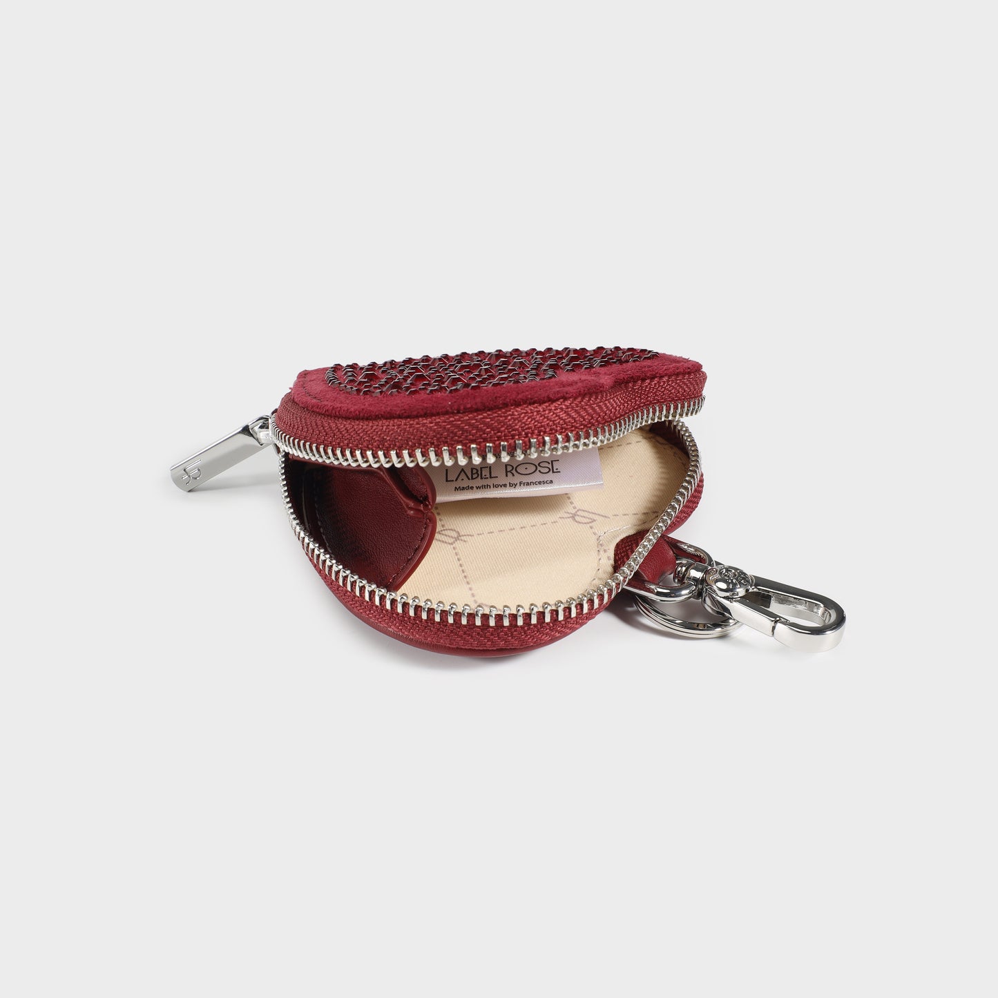 Portamonete  PARIS HEART WALLET STRASS IN LOVE  -  SILVER