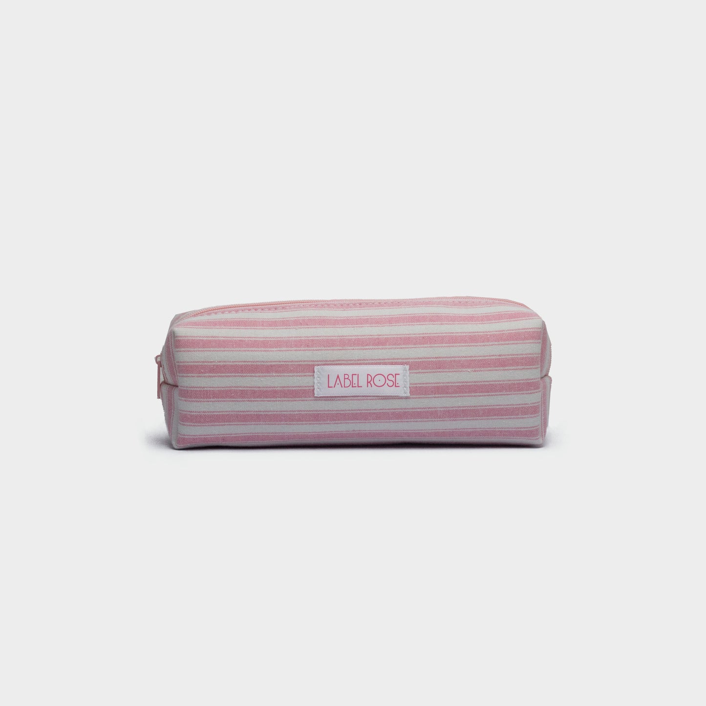 Striped pencil case - PINK