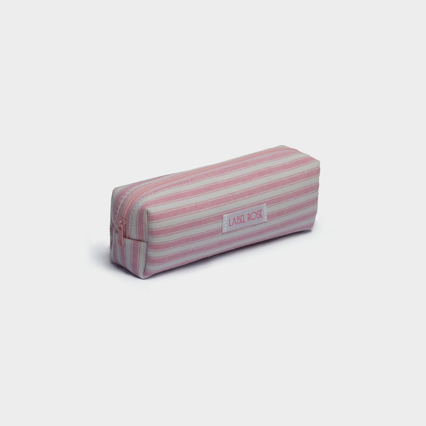 Striped pencil case - PINK