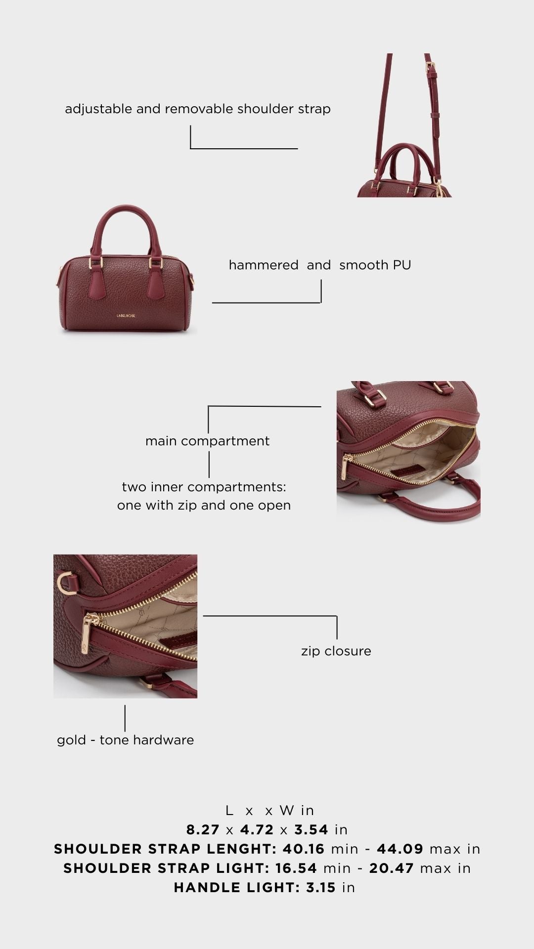 Borsa a mano BLINKY - ROYAL GRAPE