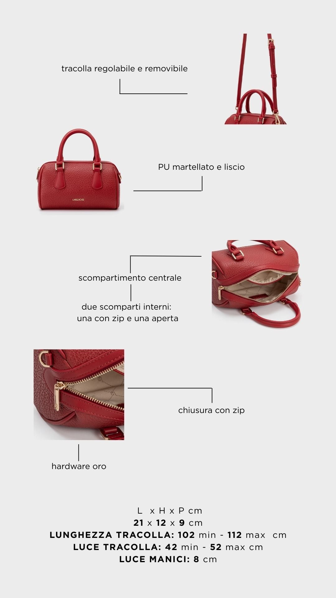 Borsa a mano BLINKY - RUSTY SCARLET