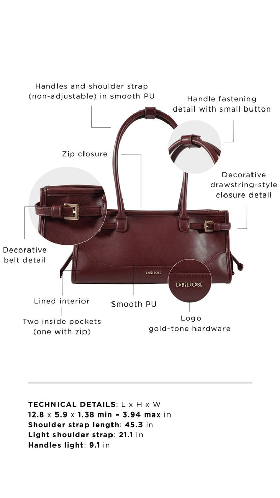 Borsa a spalla SABOT- BORDEAUX