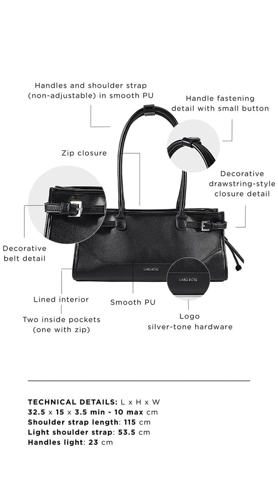 Borsa a spalla SABOT- BLACK