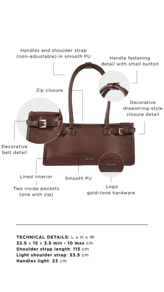 Borsa a spalla SABOT- BROWN