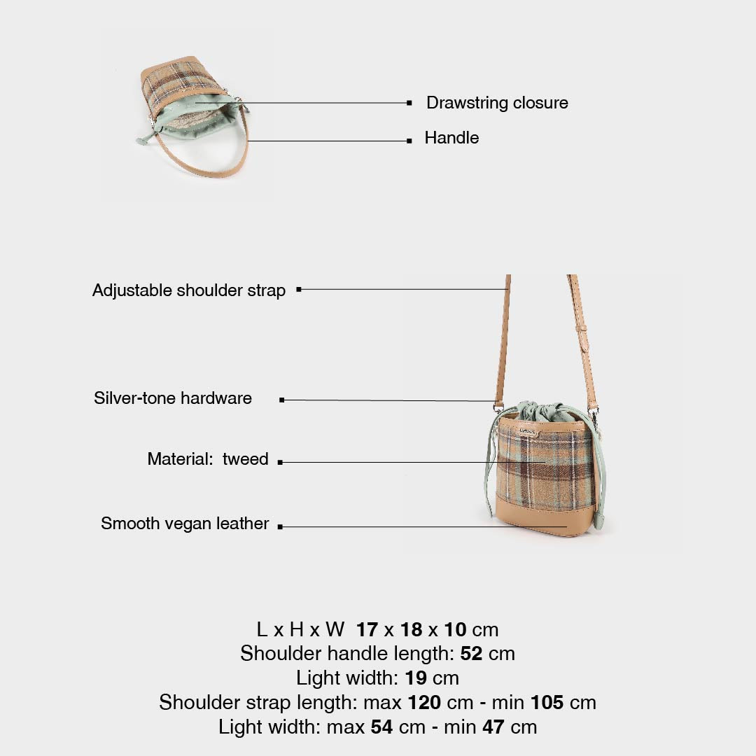 Borsa a secchiello SANDY IRISH - BEIGE