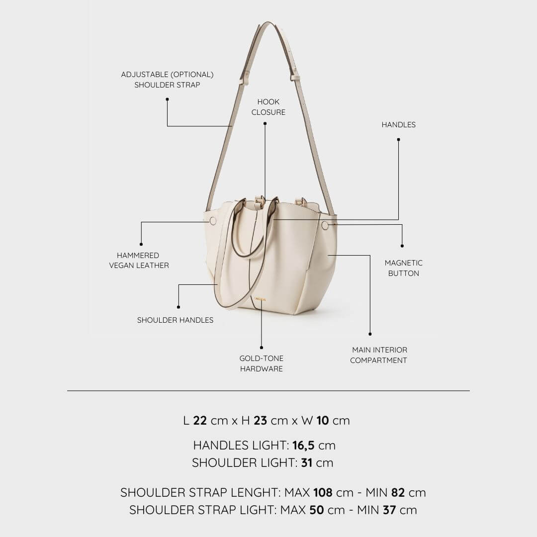 SCARLETT SMALL Shoulder Bag - CREAM