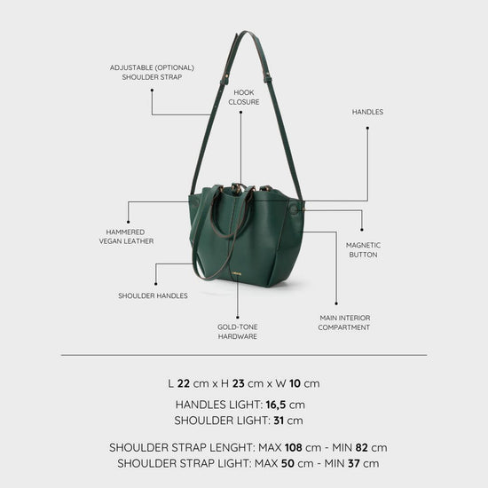 SCARLETT SMALL Shoulder Bag - FOREST GREEN