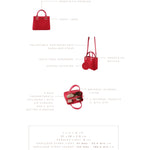 Borsa a mano MARGOT SMALL CANVAS LE - MAGENTA