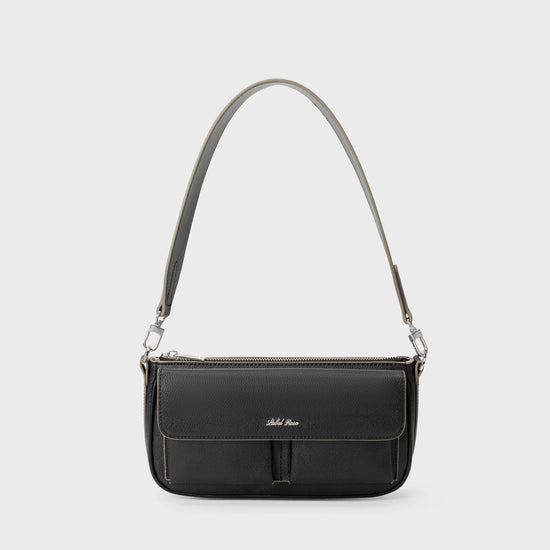 Borsa a spalla SABRINA - BLACK SILVER