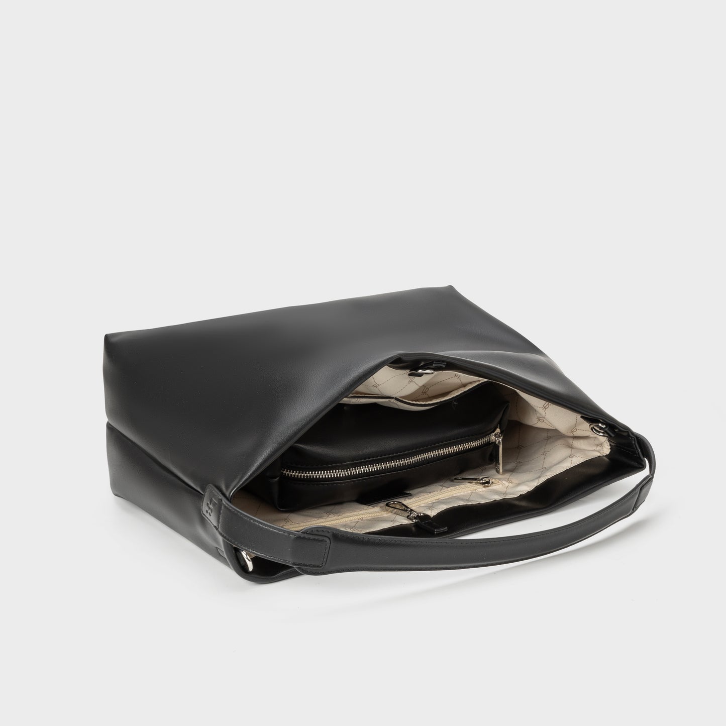 Shopper bag RUBY - BLACK SILVER