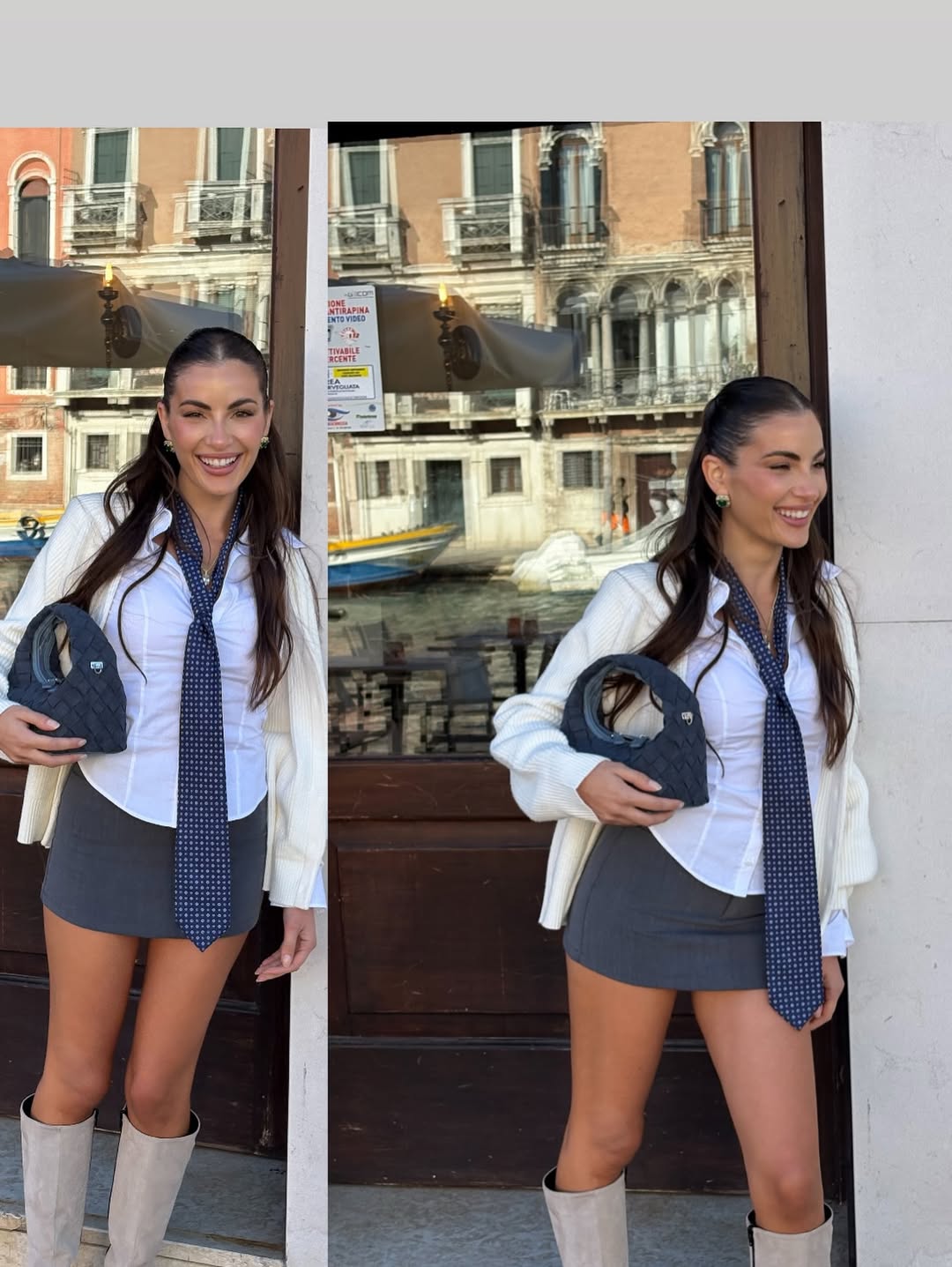 Borsa a mano WEAVE - ARTIC BLUE