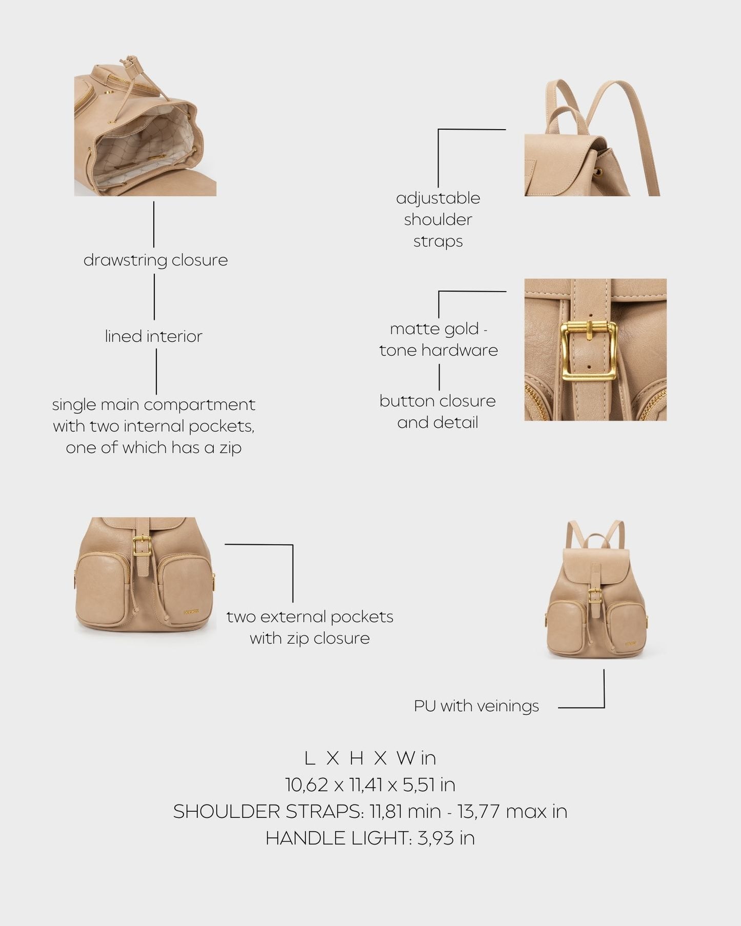 SUMMER BACKPACK - TAUPE