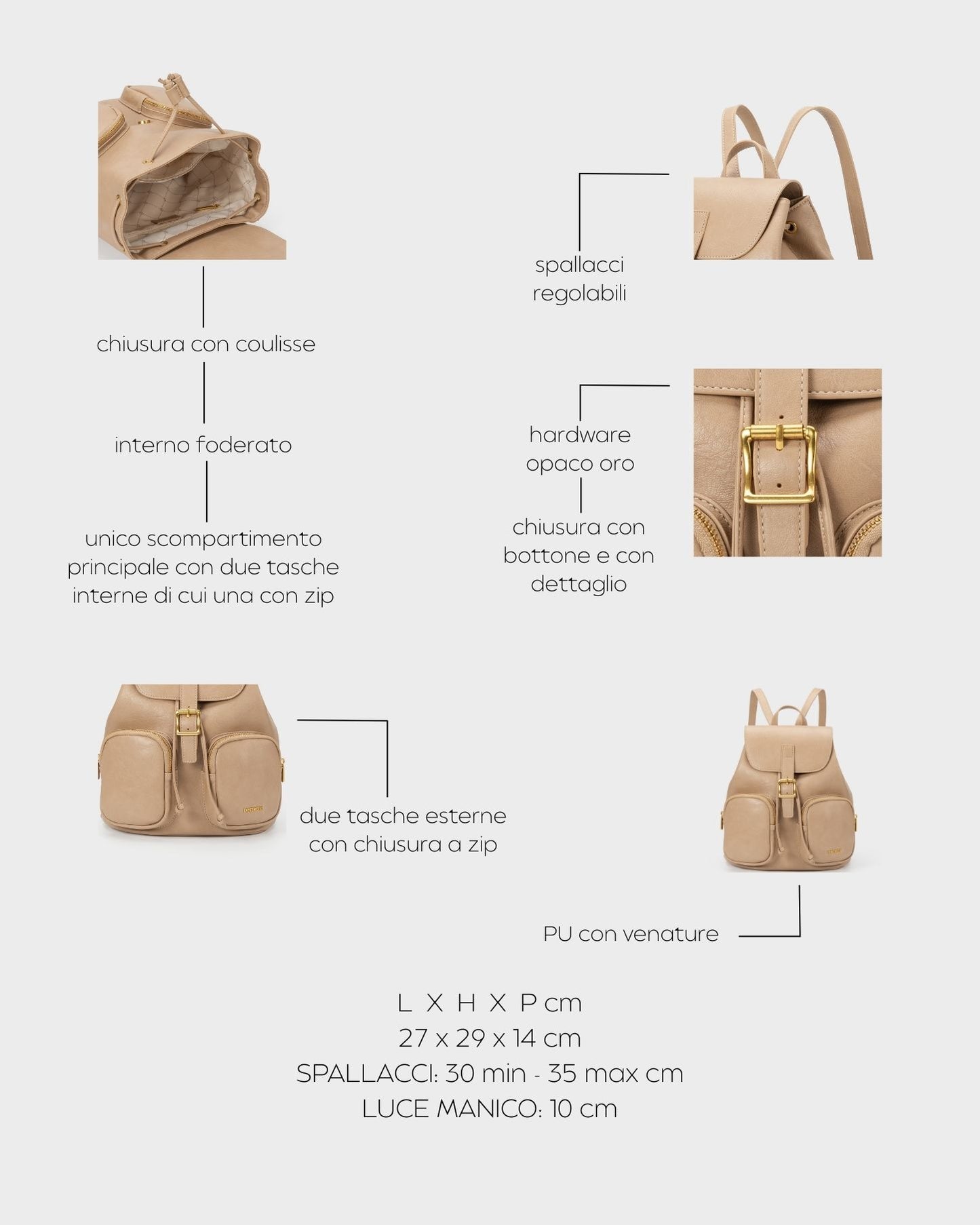 Mochila SUMMER BACKPACK - TAUPE