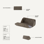 MEGAN FAUX SUEDE MATCHING SET - TAUPE