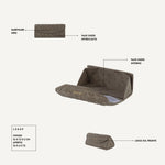 MEGAN FAUX SUEDE MATCHING SET - TAUPE